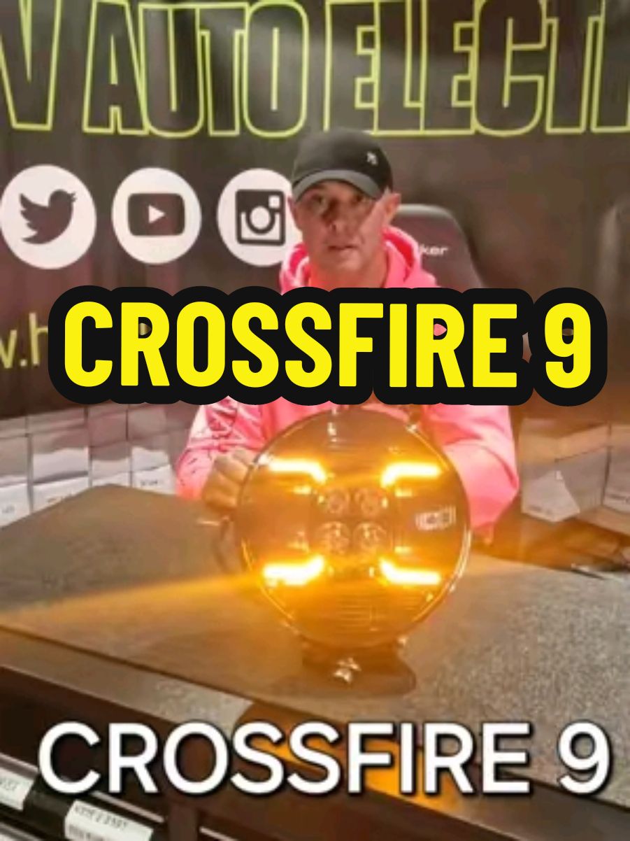 CROSSFIRE 9 DEMO Powerful 9 inch Round Driving light with Dynamic Switch on Function  available through my online store . follow the link below  https://hgv-auto-electrics-ni.myshopify.com/products/crossfire-9-round-led-driving-lamp-boost-function?utm_campaign=share_orders&utm_content=android&utm_medium=product-links