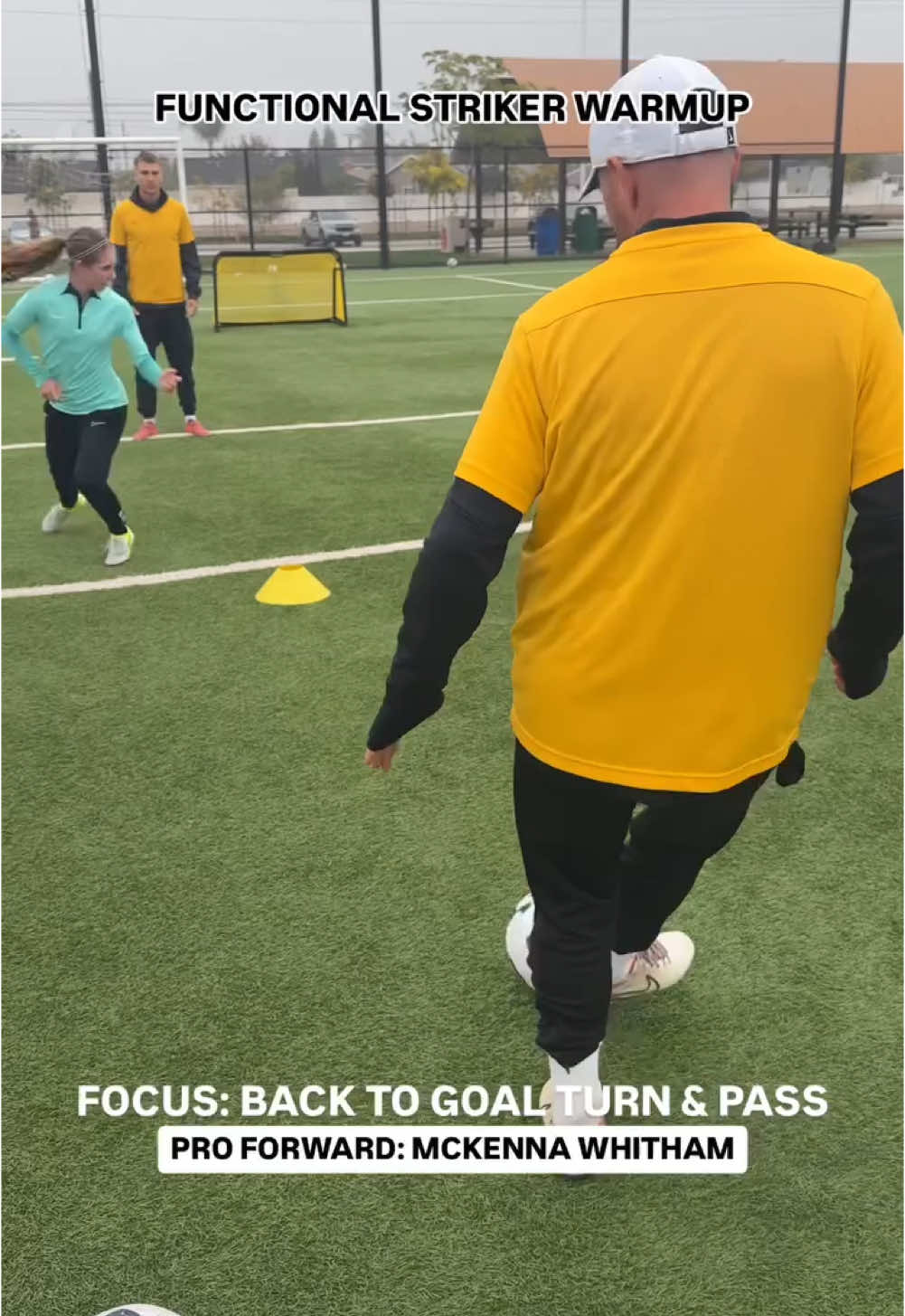 Functional Striker Warmup with 14 Year Old Pro @makwhitham @NWSL @NJ/NY Gotham FC  #Soccer #soccertraining #nwsl 