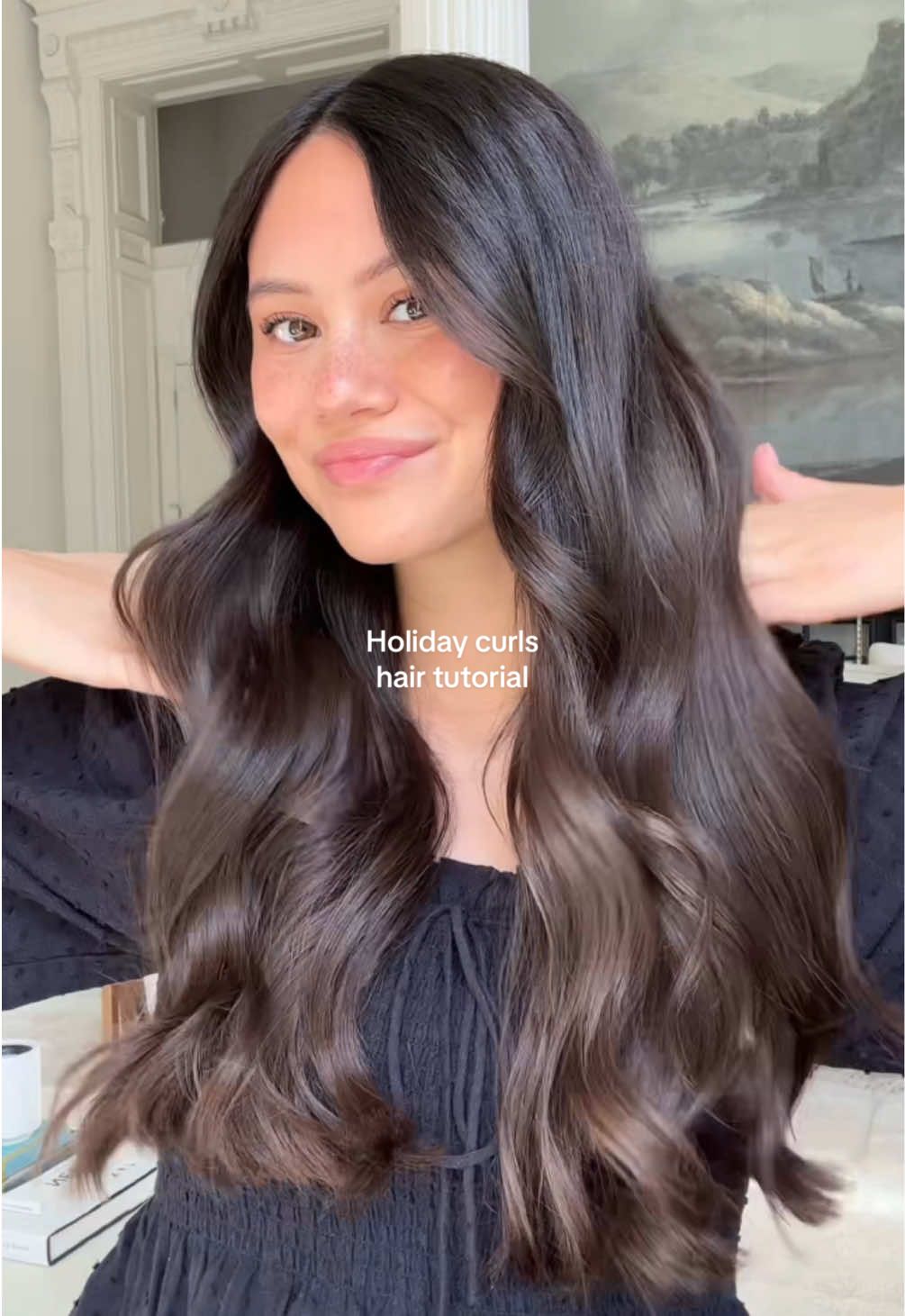 I always get compliments on my holiday curls so here’s how I get them using my favorite hair oil from @Nexxus Hair Care! #NexxusPartner 