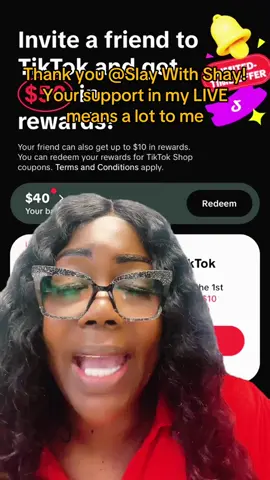 Slay With Shay, thank you for the incredible support in my LIVE! I will keep creating better LIVE content!@Slay With Shay #livegift #hatandmustache #40andfabulous #40andover #winners #support 
