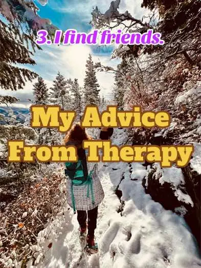 I told my therapist this advice on how I’m keeping it together. Life is rough. Find these things and nothing else matters! #therapyadvice #findyourpeople #lifechallenges 