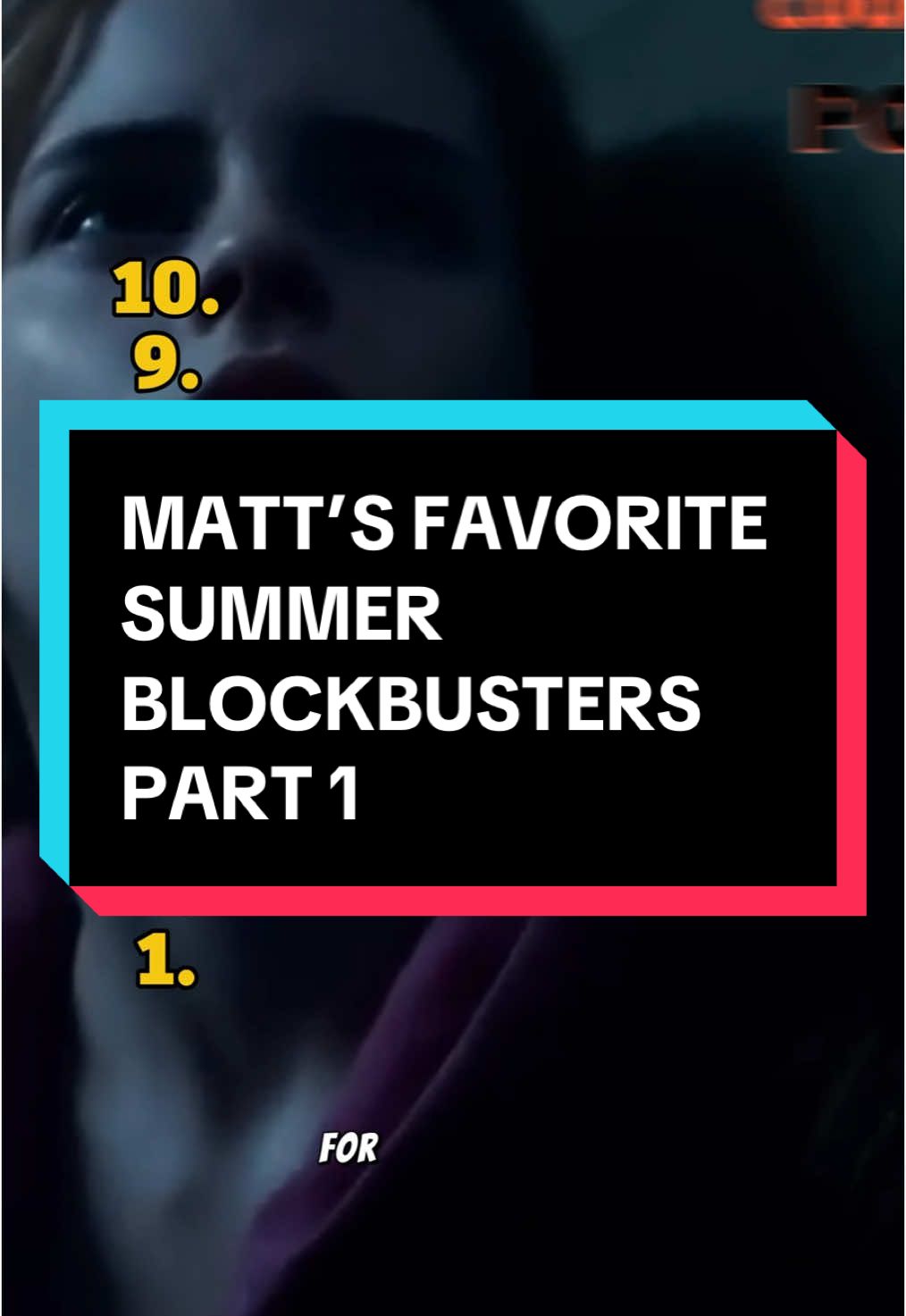 Matt’s top 10 favorite summer blockbusters  PART 1 #harrypotter #starwars #jaws #gladiator #pirates #transformers #toystory #filmtok #movietok #moviepodcast
