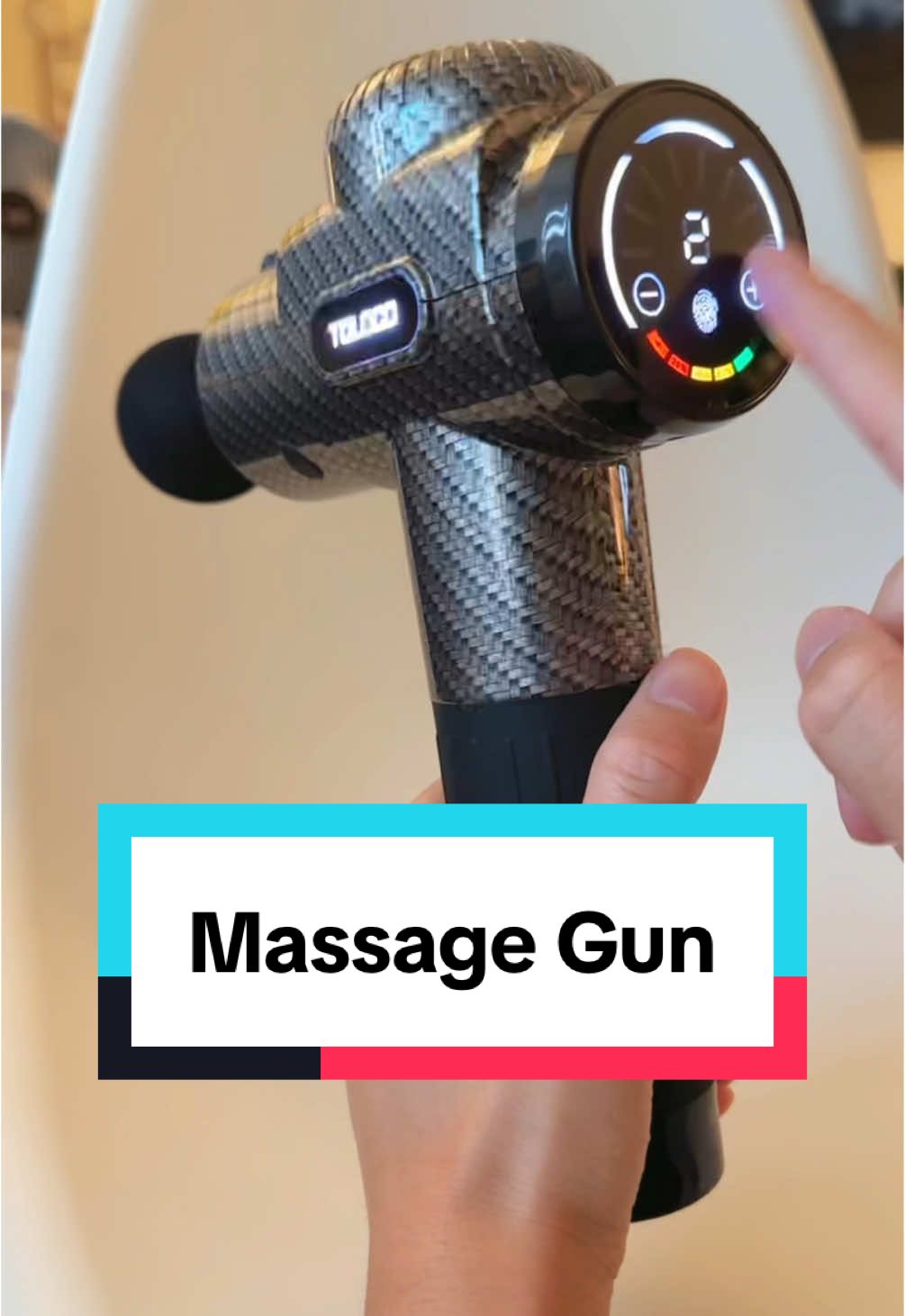 it can go from gentle soft to throbbing hard #massagegun #massage #SelfCare 