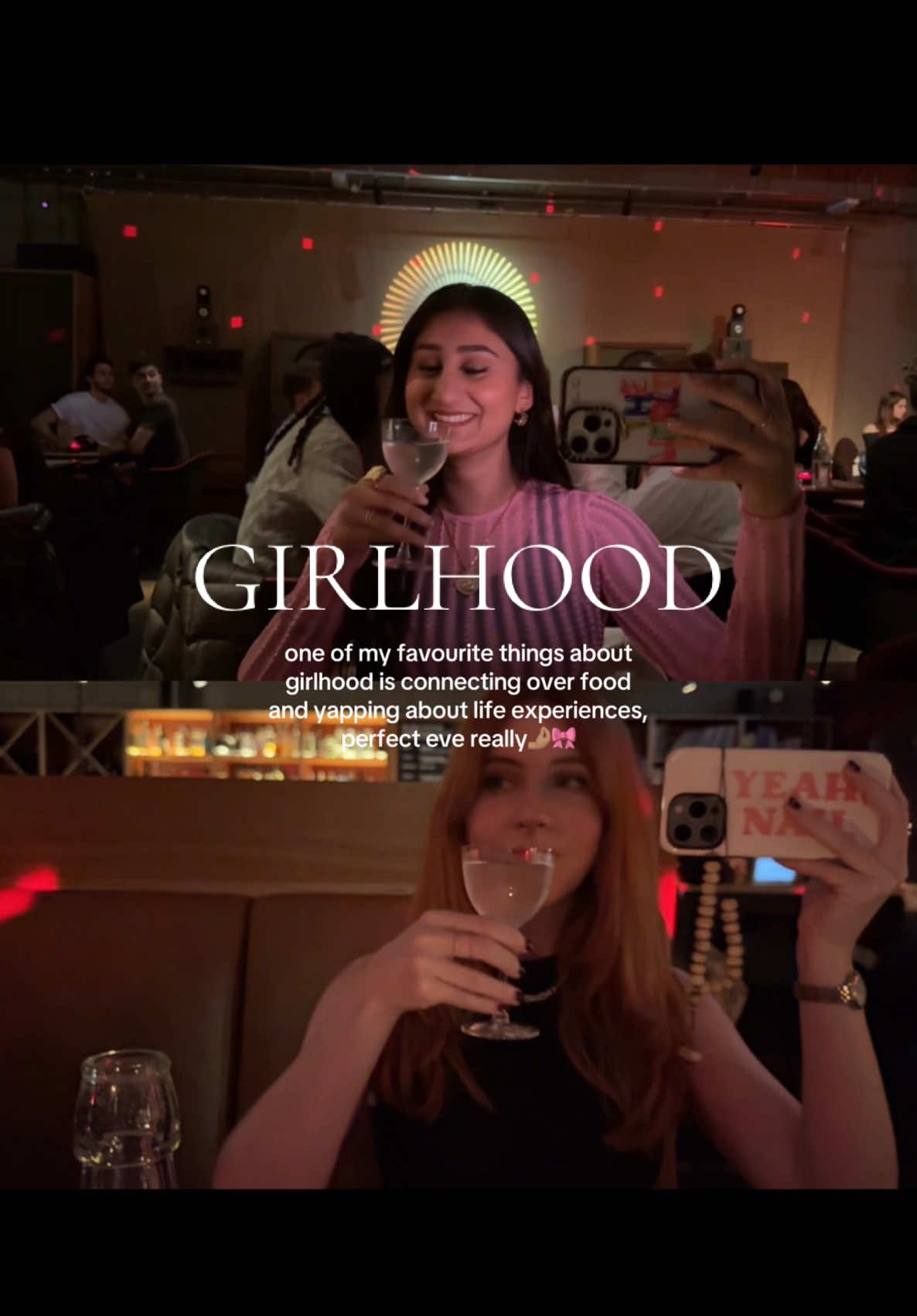 oh how i adore girlhood🎀 when 2 foodies go out to eat 🤌🏽 @KateNevs | London 🍝 & ✈️   #london #foodies #uk #aesthetic #wholesome #londonrestaurants #londonbars 