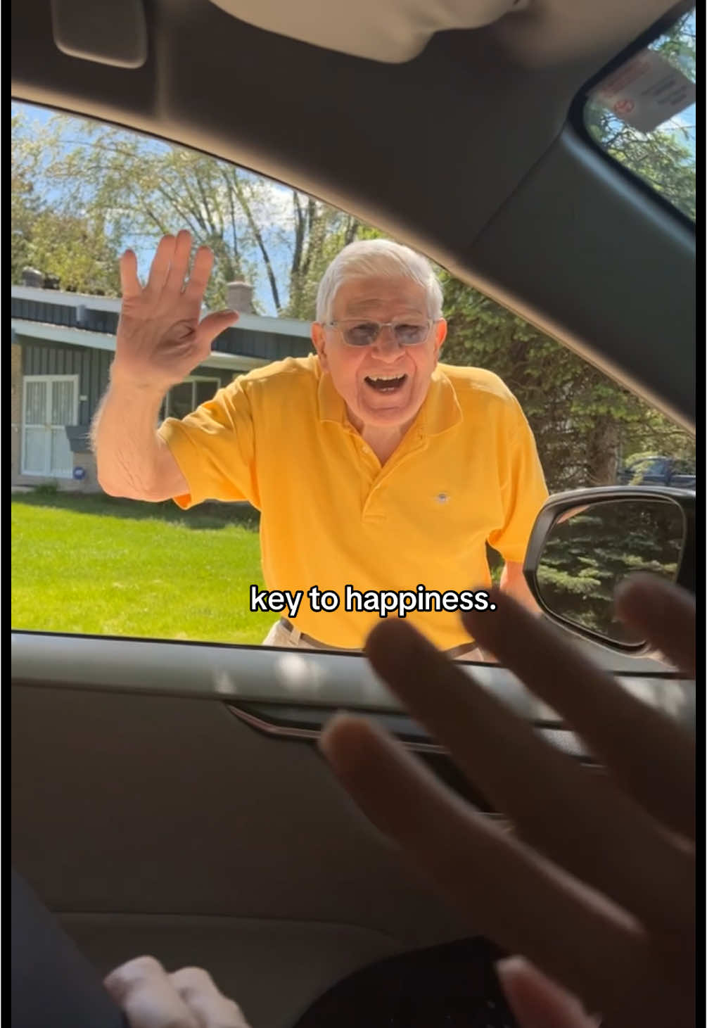 key to happiness 💛 #happiness #smile #spreadlove #kindness #grandpajerry #foryou #foryoupage #grandpa #fypシ 