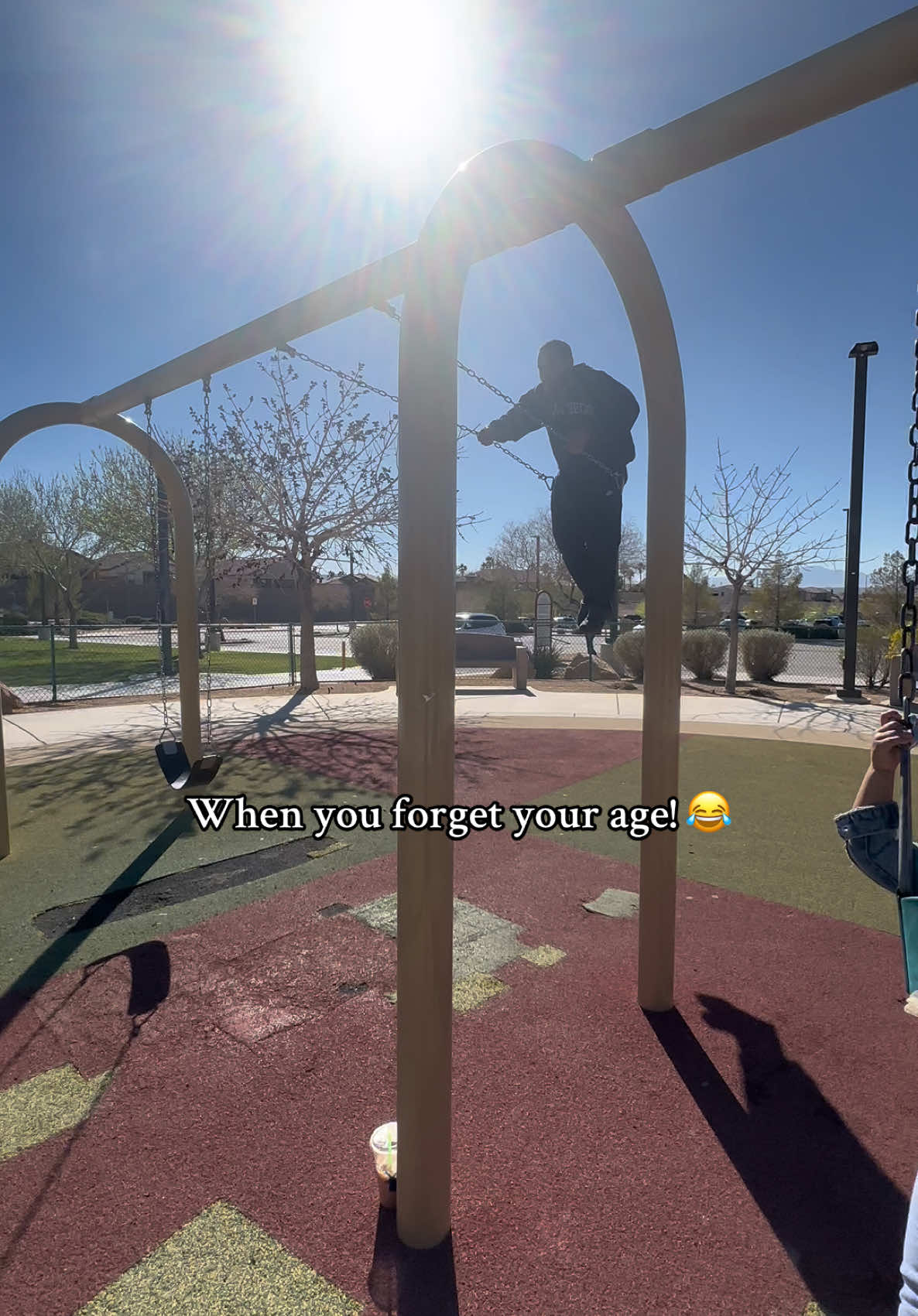 Epic fail 😂🤣 #fail #swing #park #dadlife #momlife #funnytiktok #fyp 