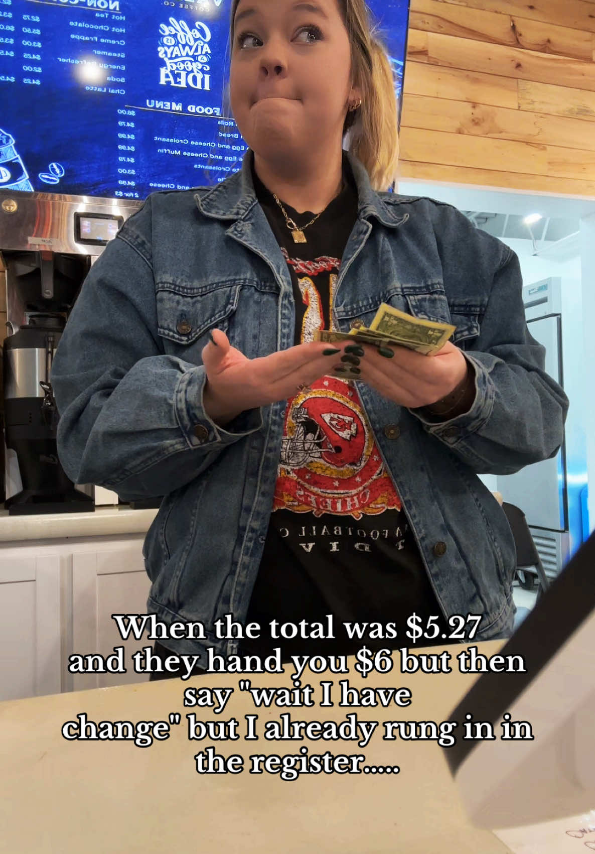 math is hard…😅   #coffeeshop #money #customers #valleycoffee 