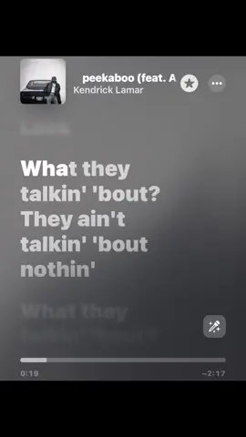 Sometimes, the truth hides in plain sight, and Kendrick’s ‘Peekaboo’ dares you to catch it before it slips away. #kendricklamar #kendrick #peekaboo #peekaboolyrics #lyrics #videolyrics #hiphop #whattheytalkinbout #fkendricklyrics #peekaboovibes #musiccaptions #speakmusic #lyricswithme #musicislife #nowplaying #musicvibes #🔥 