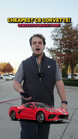 Is this the cheapest C8 Corvette with a clean title?! Shoutout @mc for the trust ⚾️ #sales #dealership #negotiation #corvette #c8 