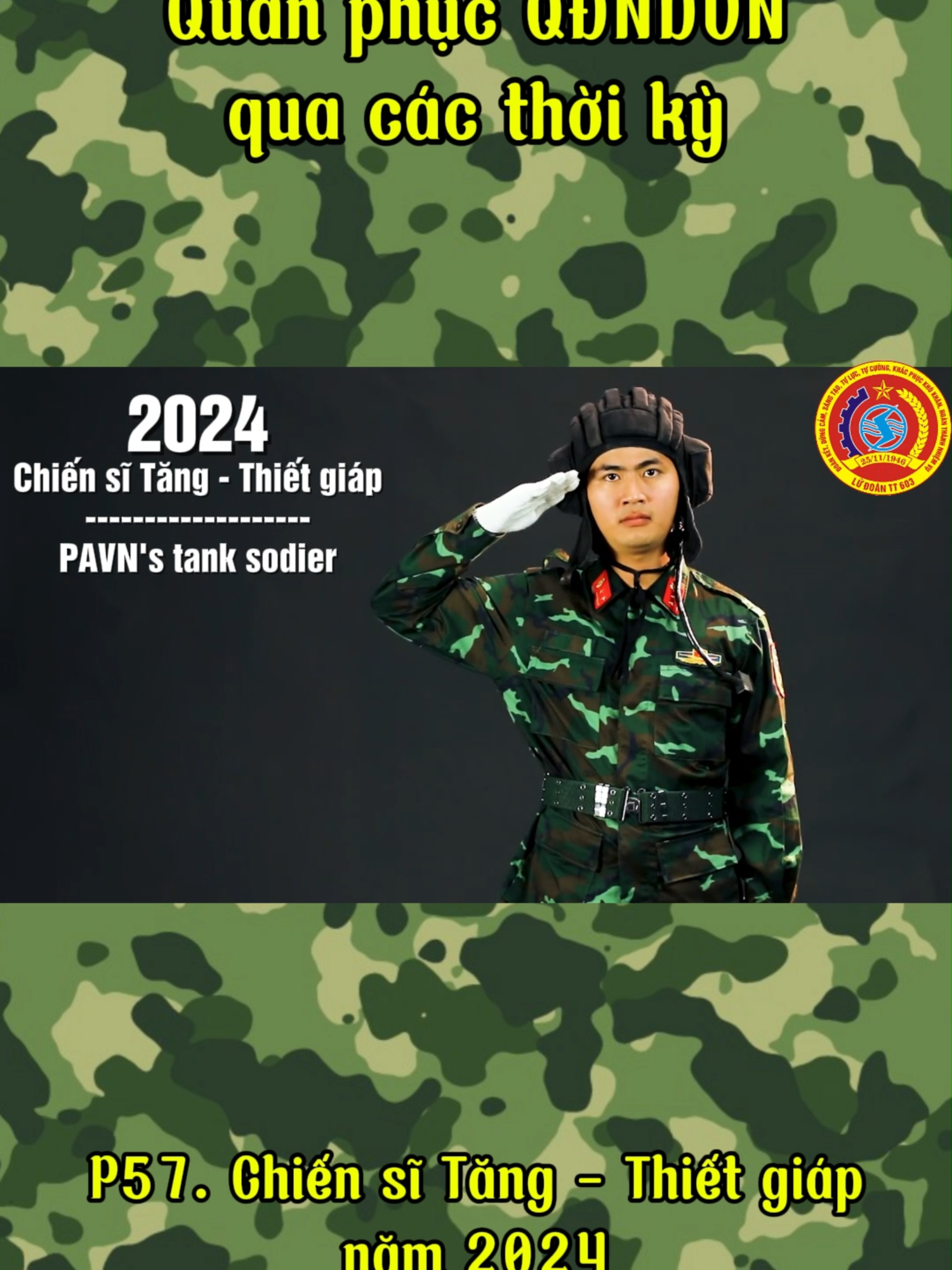 Quân phục Quân đội nhân dân Việt Nam qua các thời kỳ. Phần 57: Chiến sĩ Tăng - Thiết giáp 2024 #80namqđndvietnam #quandoinhandanvietnam #80namquandoi #quanphucquandoi #quansu #trendtiktok #viralvideo #xuhuong #trending #VYP #603 #vypシ #VPA #qdndvn #tangthietgiap #T54 #T90