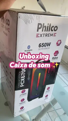 Unboxing Caixa de som Philco ❤️✨ #foryoupage❤️❤️ #fyp #caixadesom #caixadesombluetooth #som #caixa 