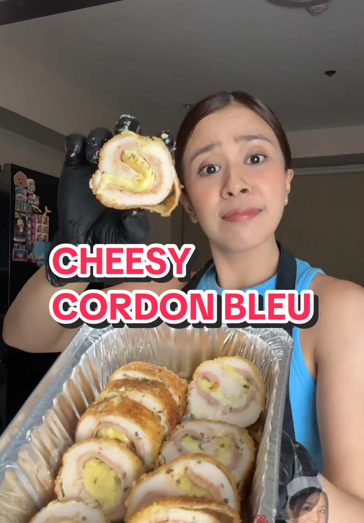 Episode 2/4: CHEESY CORDON BLEU 🇵🇭 #SarapNgPasko #ChefYlyt  Ingredients:  4 pcs chicken breasts, boneless and skinless  4 slices of cooked ham  4 slices of Eden cheese  1 cup breadcrumbs (preferably panko)  1/2 cup all-purpose flour  2 large eggs 1/2 tsp Spanish Paprika 1/2 tsp salt and pepper Mustard sauce: 2 tbsp butter  2 tbsp apf flour 1 tbsp yellow mustard ½ tsp white pepper ½ tsp Spanish paprika Instructions:  1. Cut chicken breasts horizontally. Place each chicken breast between two sheets of plastic wrap or parchment paper and pound them to about 1/2 inch thickness.  2. Season the chicken breasts with salt, pepper, and Spanish paprika.  3. Lay a slice of ham and a slice of Eden cheese on each chicken breast. Roll them up tightly and secure edges by rolling the plastic wrap. Refrigerate for 30 minutes.  4. Set up a breading station: one plate with flour, one with beaten eggs, and one with breadcrumbs.  5. Dredge each chilled chicken roll in flour, dip in egg, and then coat with breadcrumbs. Do the double breading. Wrap with plastic cling wrap and freeze for 2 hours. 6. Medium heat pan, add cooking oil. Deep fry the chicken rolls on all sides until golden brown (about 3-4 minutes per side).  7.Bake for 375°F (190°C) for 10 minutes to secure that Chicken Cordon Bleu is cooked. Let the chicken rest for a few minutes before slicing. Serve and enjoy! #PrivateChef #EdenCheese #NocheBuena #EasyRecipe #pinoy #cordonbleu #homecooking #EasyRecipes #thechefylyttv #thechefylyt_tv #foodieph 