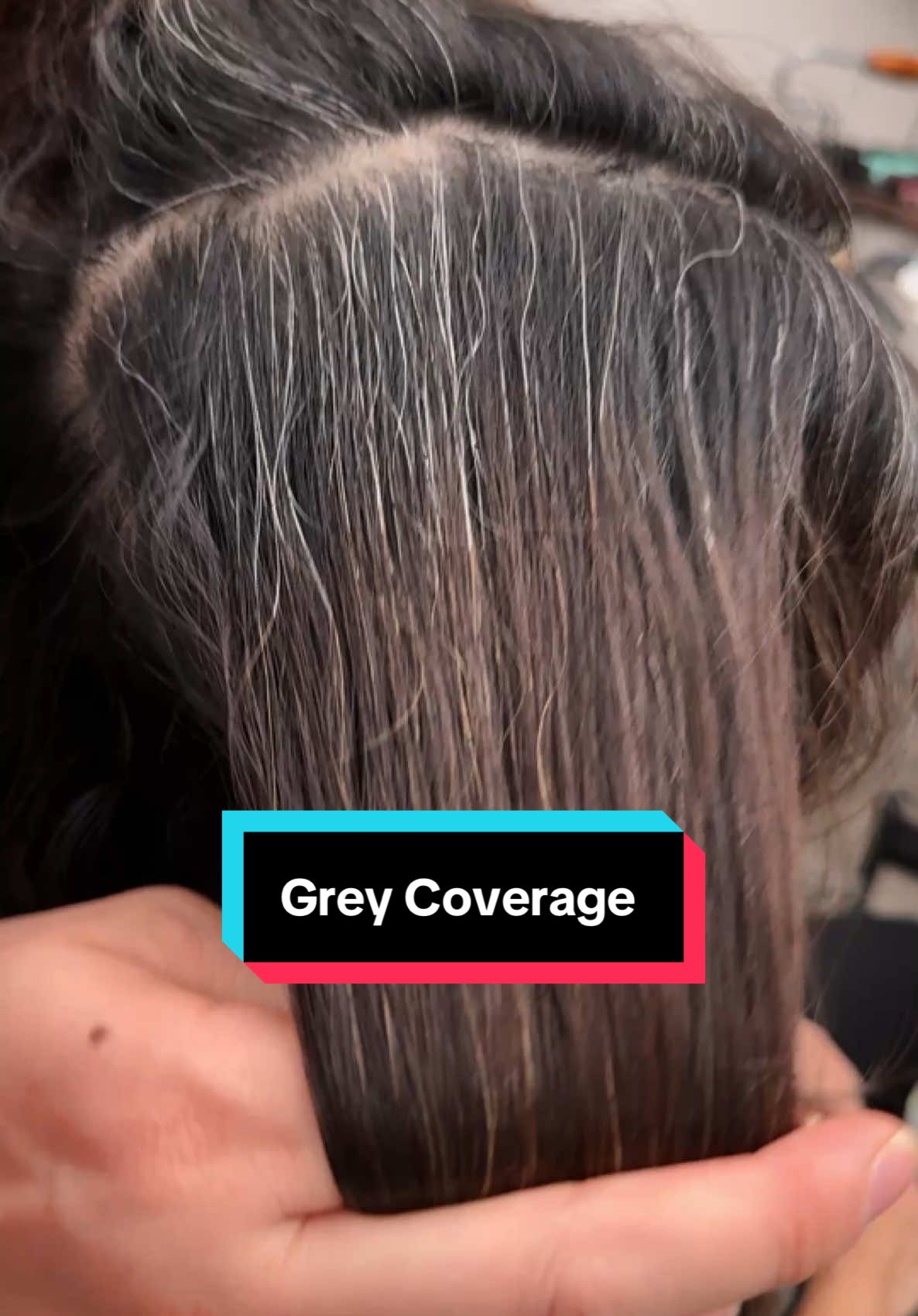 Grey Hair coverage can be very easy. You can use the NB(Natural Brown) or Ni (Natural Ice) series in @guytang_mydentity because it offers 100% great coverage. The NB series give a safe balance warmth to your color deposit and the Ni series give balance cool tone to your coverage. A great tip I share in this video is to go a few levels lighter in your coverage then your starting level. To brighten and soften  the base while providing dimensional coverage to your greys to give a softer look. I also added in #olaplex no1 and #MyHero collagen powder to the formula to treat the hair as I color as you can see in the video.  After coloring you can treat the hair with @olaplex no2 and then shampoo and condition with GuyTang #MyHero nourishing system and leave in crème  #GuyTang #Mydentity #Hair #hairbesties #hairstylist #hairtutorial #haireducation #hairtransformation #greycoverage 