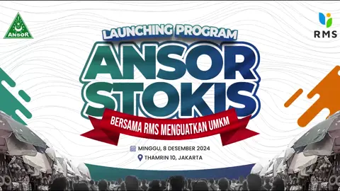 Kolaborasi yang sangat luar biasa untuk mendorong upaya-upaya keadilan dan pemerataan enonomi.  Ansor Stokis, utuk memajukan ekonomi kerakyatan, UMKM, dan Indonesia.