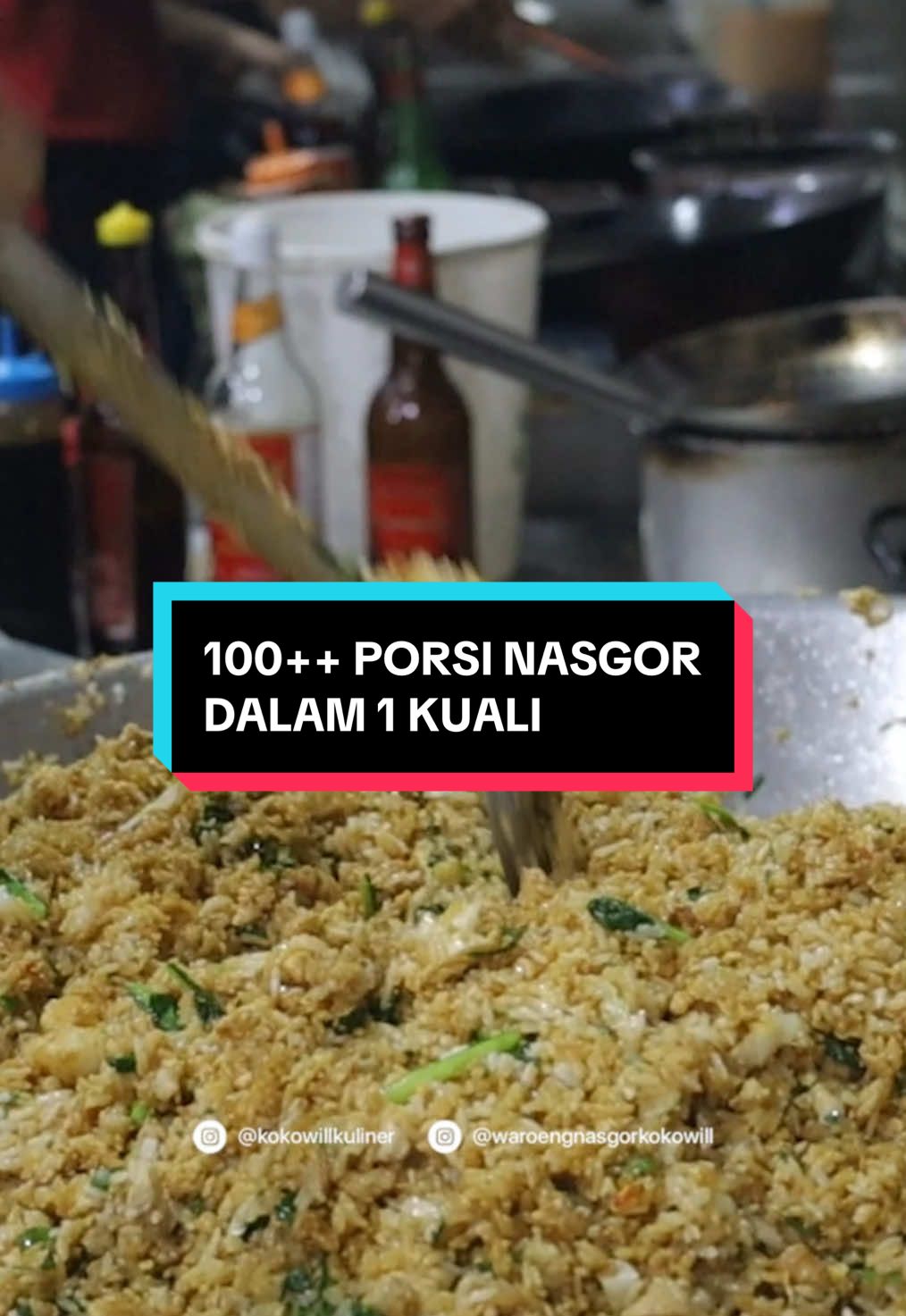 MASAK 140 PORSI NASGOR DALAM 1 KUALI??!! Yuk ikuti keseruan gw buat 140 porsi nasgor ini🔥🔥 #nasgorkampung #kokowillkuliner #catering #kuliner 