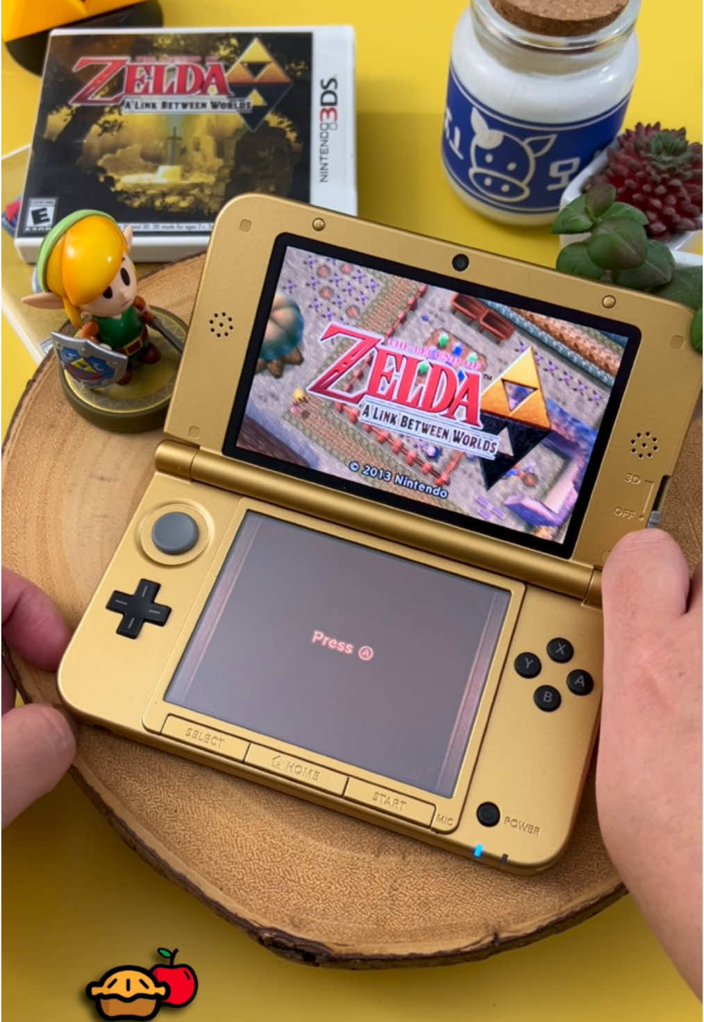 Enjoying one of the best Zelda games 😁🎮🕹️ #nintendo3ds #3dsxl #alinkbetweenworlds #legendofzelda 