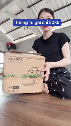 Giấy ăn dạng rút topgia tro gia 50k/thùng 16gói #giayantopgia #giayrut #xuhuong #viral #trending #hot 