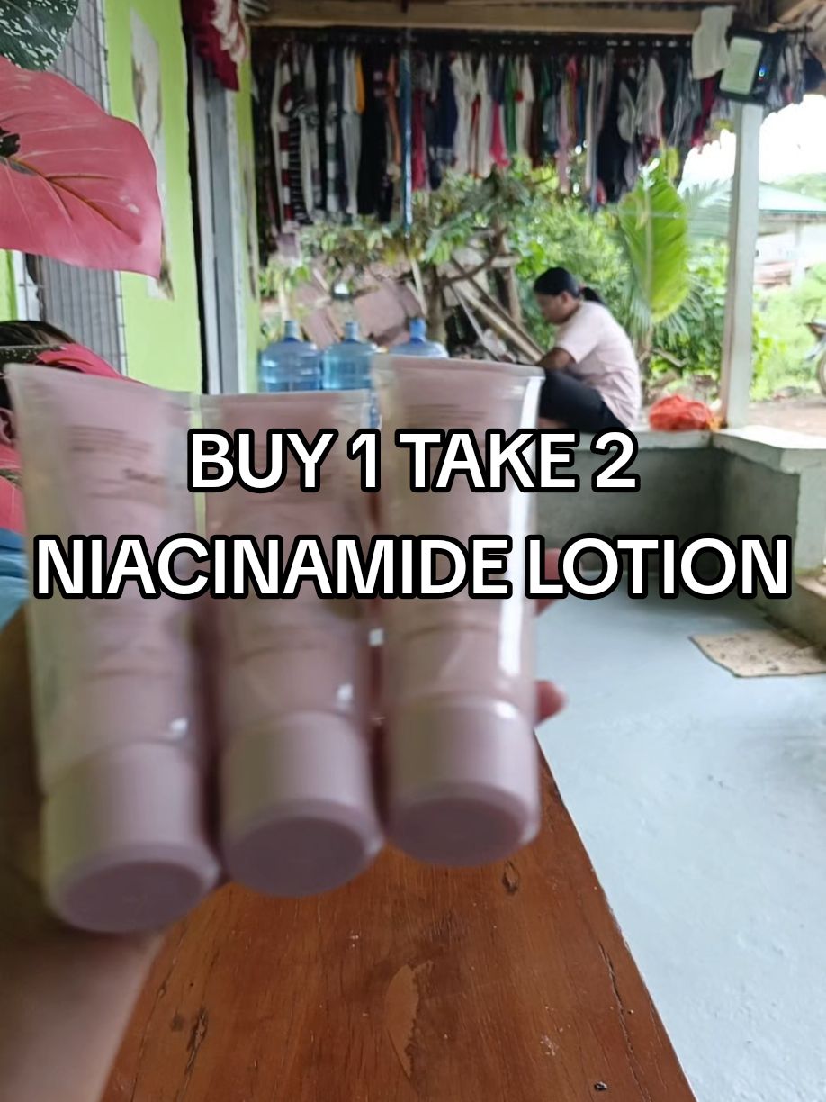 Buy 1 take 2 niacinamide lotion for only 100+lang!!! check out na sa yellow basket#niacinamidelotion  #buy1take2lotion  #lotionforskin  #fypp 