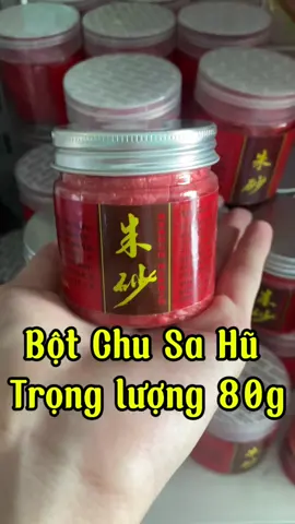 Bột chu sa hũ 80g . #chusa #bot #phongthuy #trantrach #tailoc #binhan #mayman #tamlinh #thocung #truongtho #daogiao #tinhhanhphongthuy #thuphap 