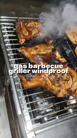 Gas Griller Stainless Steel Commercial BBQ Butane Gas Stove Upgrade your grilling experience with this large, portable, and windproof stainless steel gas griller. Perfect for commercial and home use, this griller is designed for efficiency and durability, allowing you to cook meat, seafood, and vegetables evenly and quickly. Key Features: Premium Stainless Steel Build: Rust-resistant and easy to clean, ensuring long-lasting use. High-Performance Butane Gas Stove: Delivers consistent heat for perfectly grilled food every time. Large Cooking Surface: Ideal for parties, gatherings, or commercial food preparation. Windproof Design: Maintains stable heat even in outdoor conditions. Portable and Convenient: Lightweight yet sturdy design for effortless mobility and storage. Protective Griller Cover: Keeps the griller clean and safe when not in use. Perfect For: Barbecues and outdoor parties. Street food vendors or restaurant use. Camping and picnics. Elevate your grilling game with this reliable, easy-to-use gas griller. Order now and enjoy delicious, perfectly cooked meals anytime, anywhere! #GasGriller #StainlessSteelBBQ #CommercialGrill #PortableGriller #BBQGrill #OutdoorCooking #WindproofGrill #ButaneGasGrill #BBQTime #GrillingMadeEasy #LargeGrill #CookingEssentials #FoodieLife #GrillMaster #BBQParty #CampingGear #OutdoorKitchen #MeatLovers #KitchenAppliances #EasyCooking  