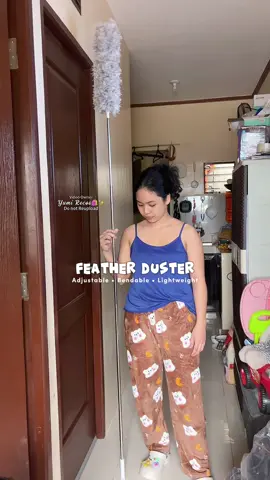 280cm Feather Duster | ₱85 only✨ #featherduster #adjustablefeatherduster #280cmfeatherduster #homeessentials 