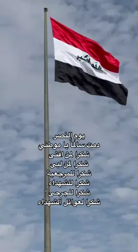 يوم النصر العراقي🇮🇶🩶#العراق #عيد_النصر #عراقي #الحشد_الشعبي_المقدس #الدفاع #الذهبيه #الجيش_العراقي #حماية #الحشد 