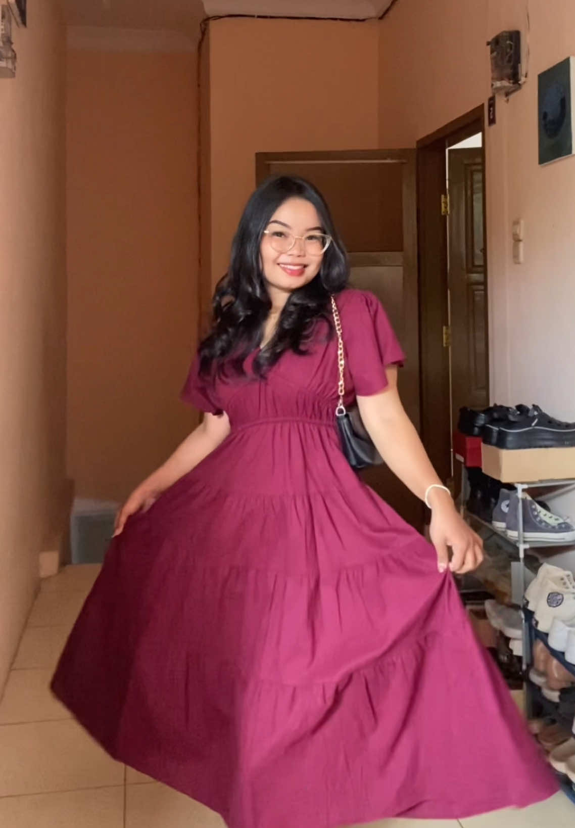 drees natal simple tapi elegan❤️ #christmasdress 