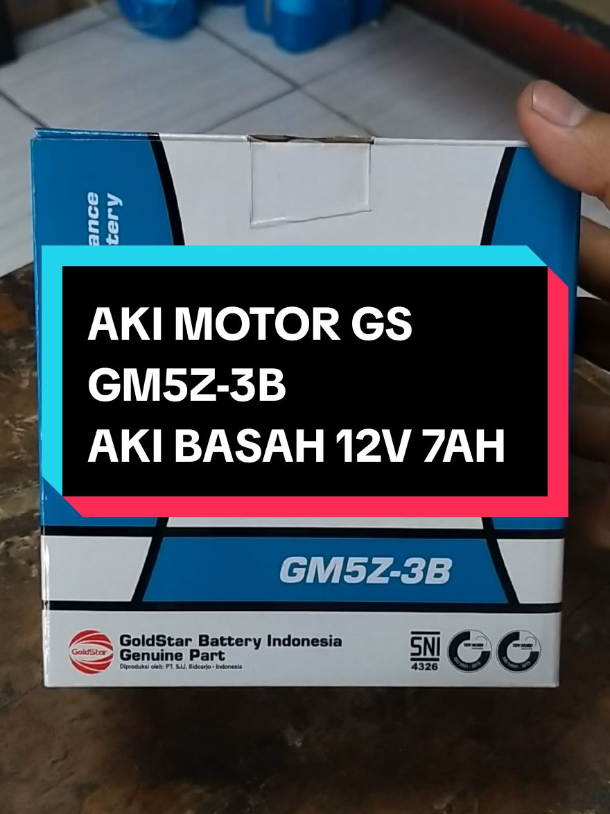 Aki motor Gs type GM5Z-3B aki basah 12volt 7amper#fyp #aki #Aki Motor Honda Matic #akimotor #akibasah #TikTokAwardsID 
