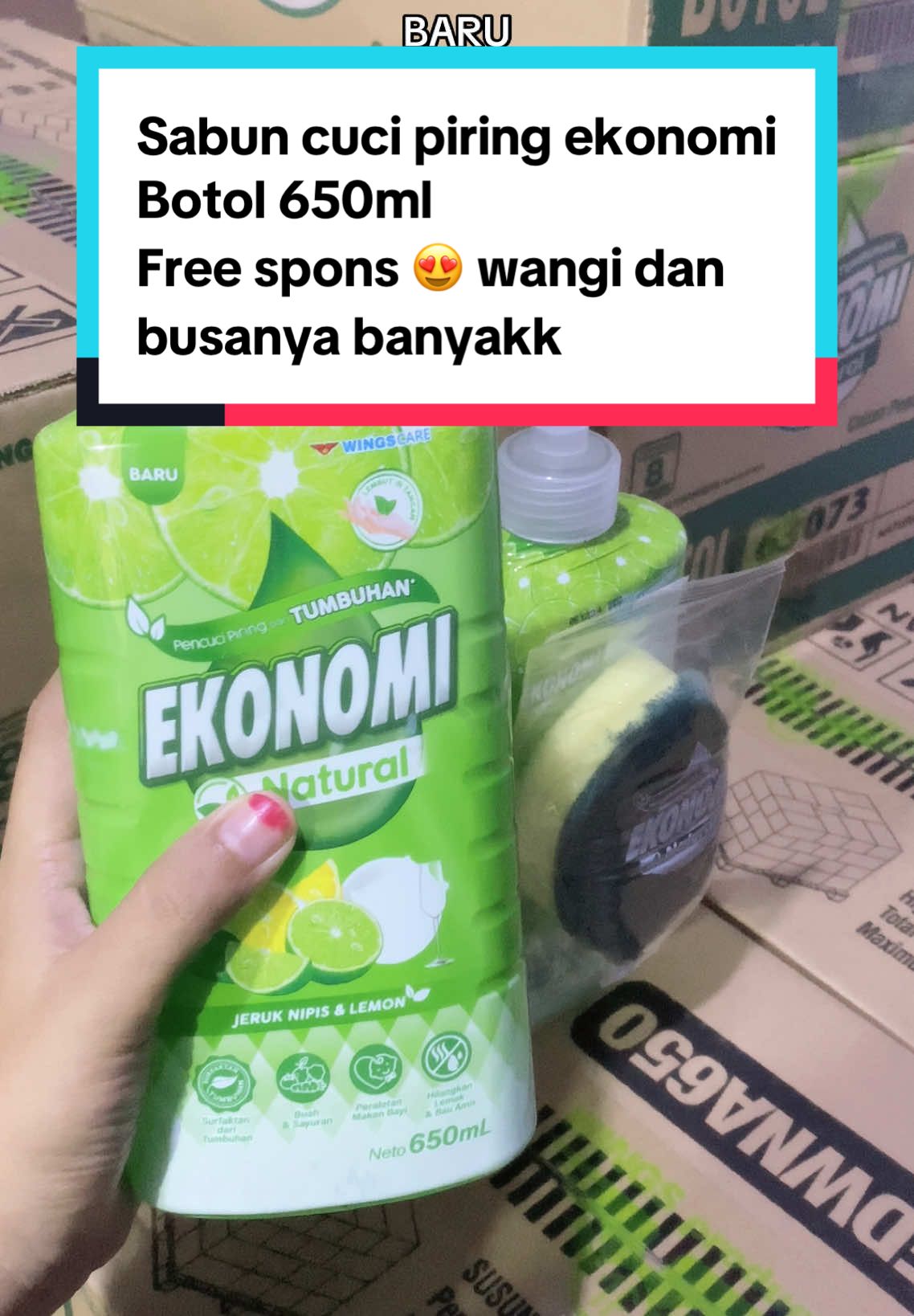 Buruan di co ya bun, ready stock dan udah gratis spons lhoo 😍😍 #sabunekonomibotol #sabuncucipiringekonomi #sabuncucipiring #sabuncucipiringpromo 