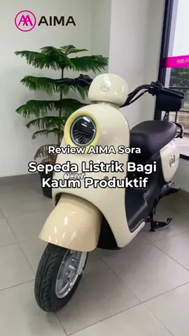 AIMA Sora: Teman setia kaum produktif. Cepat, hemat, dan penuh gaya! 🚲✨ #AIMA #AimaIndonesia #electricbike #sepedalistrik #ebike 