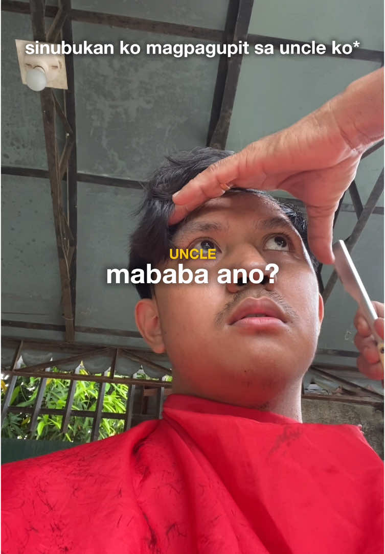 at least honest ka uncle buntik na ako maging talong🍆😬😭 #barber #burstfade #fail #capcuttemplate #fyp 