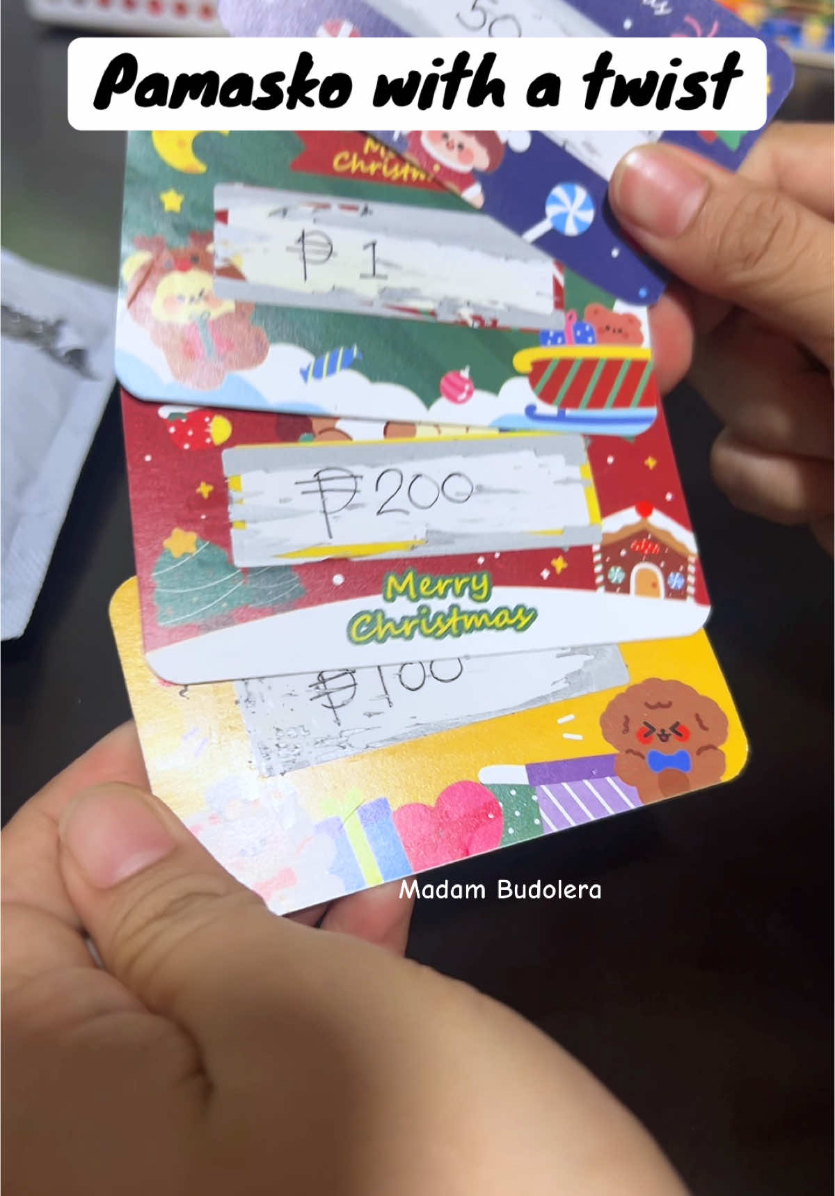 Pamasko with a twist! #christmasscratchcard #scratchcard #christmas #christmasrewards #merrychristmas #fyp #fypage #fyppppppppppppppppppppppp #seo 
