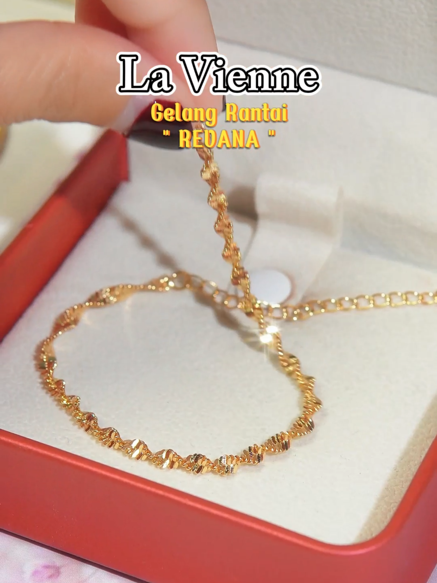 Gelang Rantai REVANA, Simple cantik banget say😍😍 Cek di keranjang kuning sekarang juga ya🤗🥰 