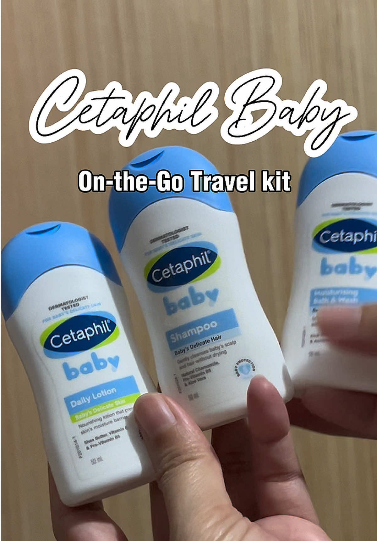 Cetaphil Baby on-the-go Travel Kit Size 🤍  #cetaphilbaby #cetaphil #babylotion #babywash #babyshampoo #travelkit #babyskincare #babyfinds 