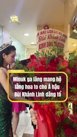 Minuk ga lăng mang hộ  lẵng hoa to cho Á hậu  Bùi Khánh Linh dâng tổ #minuk #ahaubuikhanhlinh #Homecoming #topsao #tiktokgiaitri 