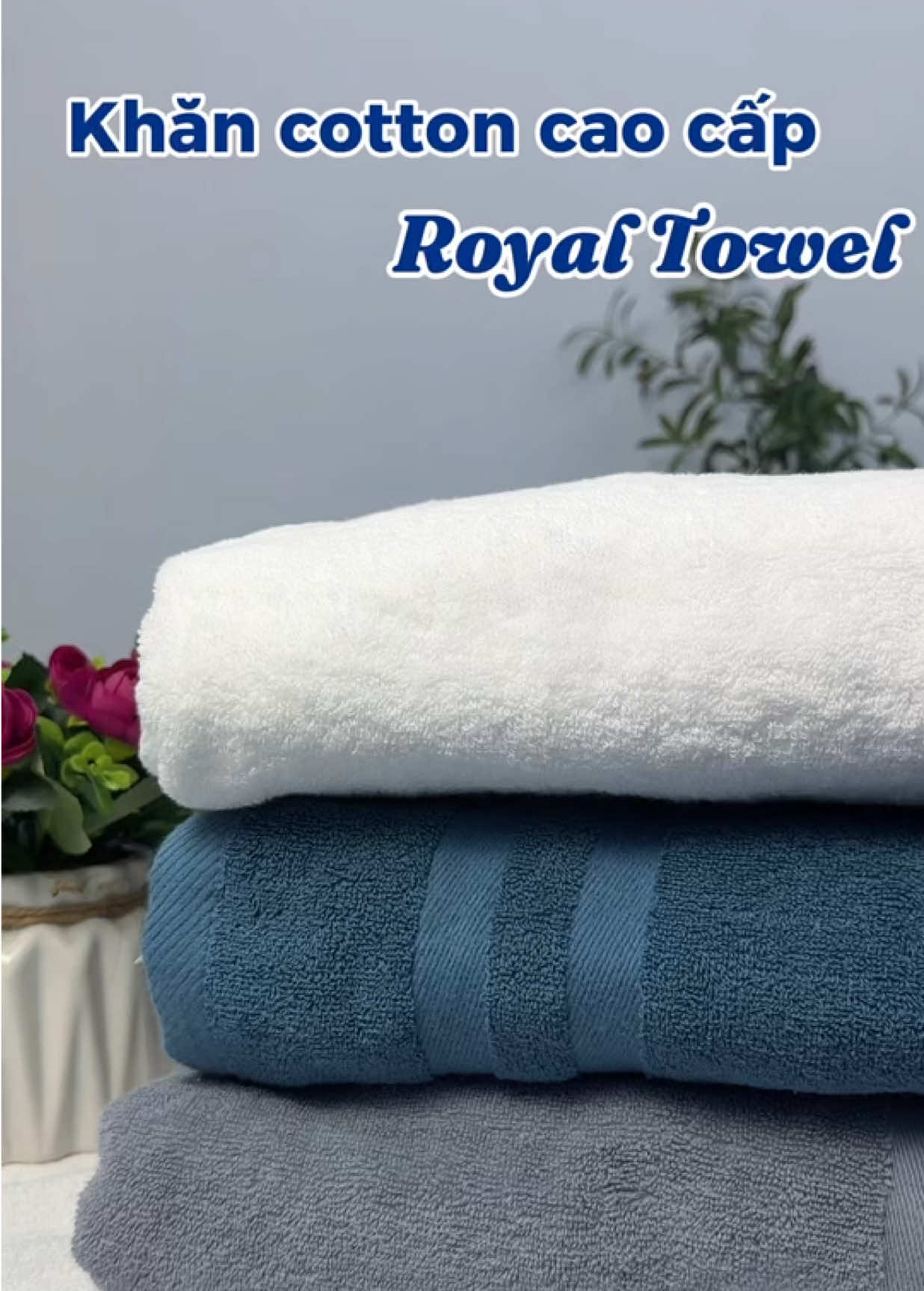 khăn xịn thế này bảo sao shop bán dc hơn 500k sản phẩm 🤣🤣 #royaltowel #khanroyal #khancotton #khantam #khantamcotton 