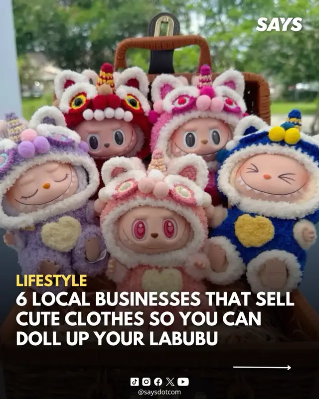 Outfits to make your labubu a cutiepoopoo 💗✨ More details linked in this post 🙆🏻‍♀️ Cover image: @/mummum_handmade11 (Instagram) #SAYSlifestyle #labubu #crochet 