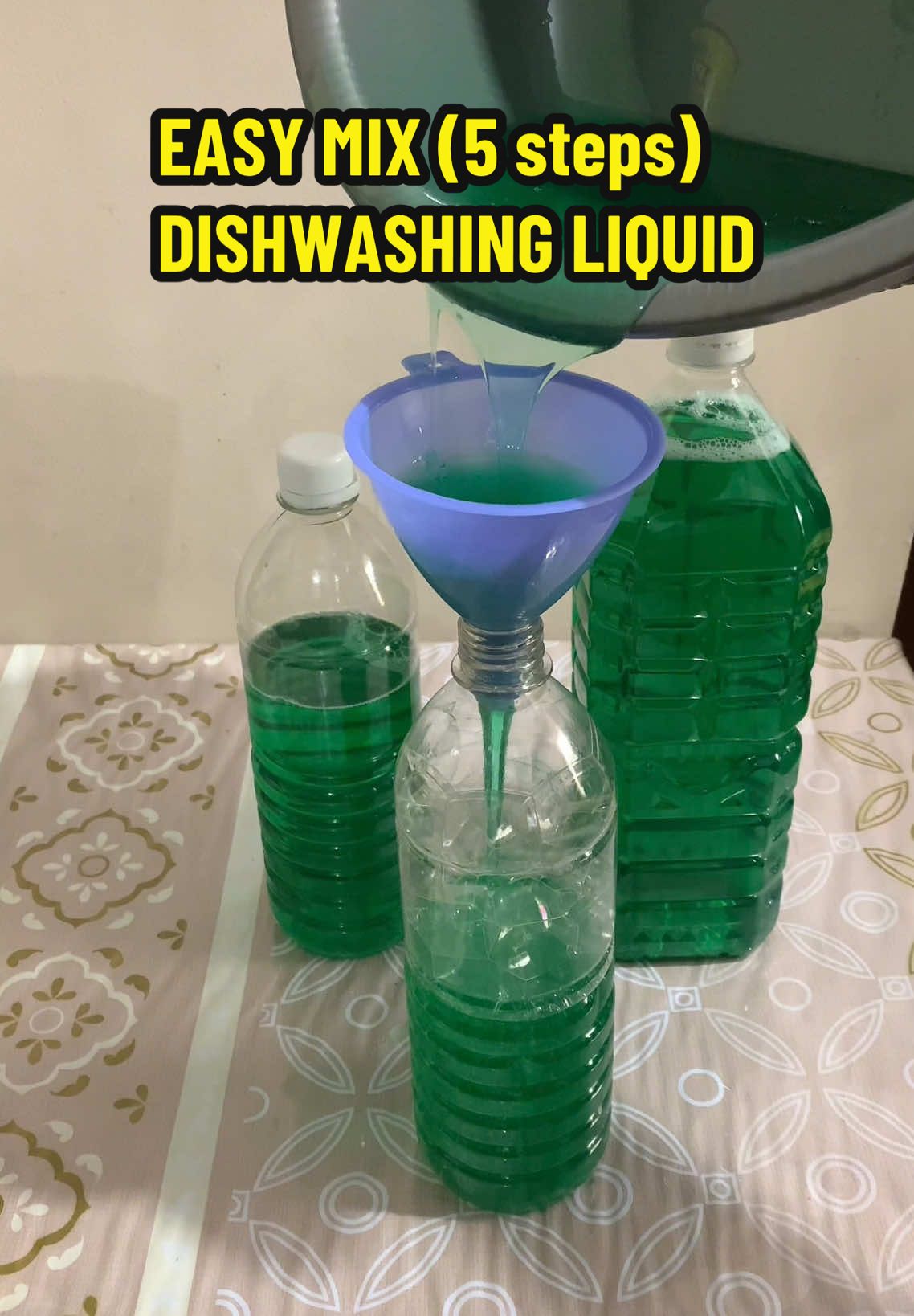 Siksik Dishwashing Liquid DIY Kit – 3.7 Liters (Calamansi Scent) Create your own premium-quality dishwashing liquid with the Siksik Dishwashing Liquid DIY Kit! This easy-to-use kit lets you make 3.7 liters of dishwashing liquid with the fresh and zesty scent of calamansi, ensuring your dishes are spotless and clean. Key Features: Complete and Premixed Components: The Siksik Dishwashing Liquid DIY Kit includes 9 premixed components, making it quick and effortless to prepare your dishwashing liquid at home. Calamansi Freshness: Enjoy the invigorating calamansi scent with every use, leaving your dishes smelling fresh and clean. Cost-Effective: The Siksik Dishwashing Liquid DIY Kit is a budget-friendly way to create large quantities of dishwashing liquid, saving you money compared to store-bought alternatives. Easy to Use: With the simple instructions provided in the Siksik Dishwashing Liquid DIY Kit, you can quickly prepare your dishwashing liquid without any complicated steps. Gentle on Hands: This dishwashing liquid is tough on grease but gentle on your hands, making it ideal for frequent use. Whether you're looking to make dishwashing liquid for your home or small business, the Siksik Dishwashing Liquid DIY Kit is the perfect solution for efficiency, affordability, and quality. Make your dishwashing experience easier and more economical today with the Siksik Dishwashing Liquid DIY Kit! #dishwashingliquid #dishwashingliquidkit #diydishwashingliquid #dishwashing #kitchen #kitchenessentials #negosyo #business #premixdishwashingliquid #fyp #foryou #foryoupage #highlight @everyone 