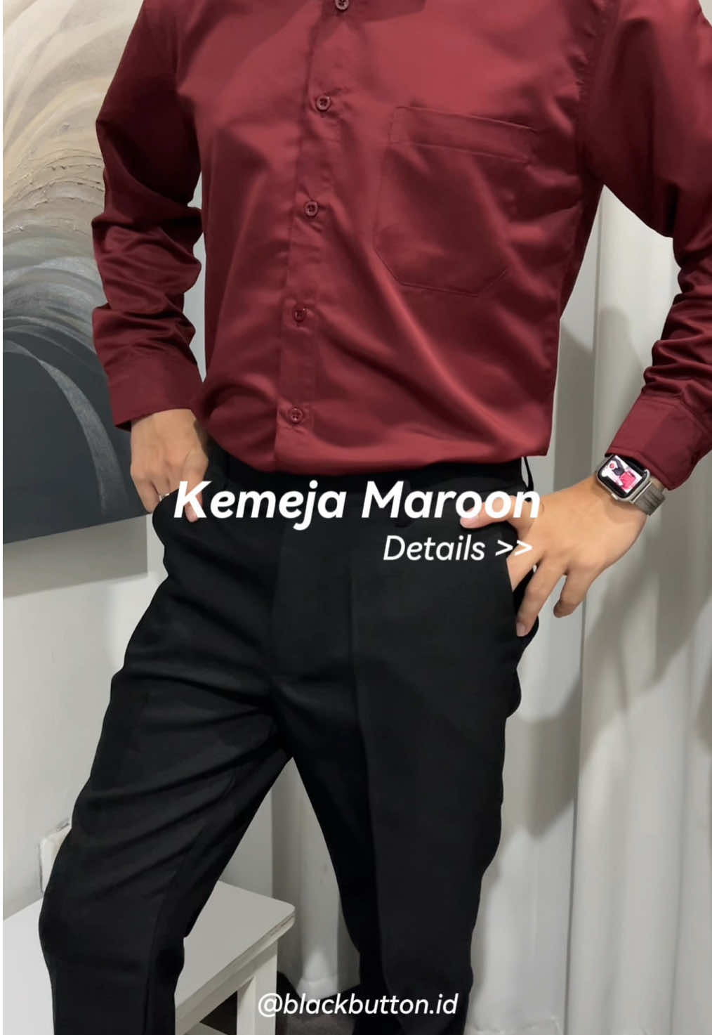 Kemeja lengan panjang bahan toyobo, anti kusut, cakep nih maroon nya, warna lain cek keranjang kuning🔥 #kemejapria #kemejalenganpanjang #kemejaformal #outfitpria #christmasoutfit #kemejakantor #kemejakerja 