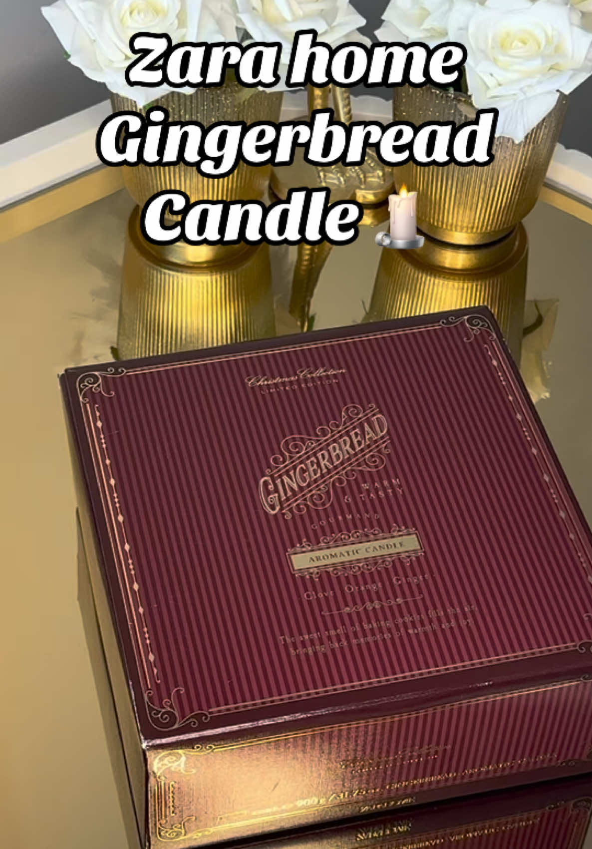 Kokusuna bayılacaksınız 🕯️ #zarahome #gingerbread #candle #keşfet #fyp #viral #gift 