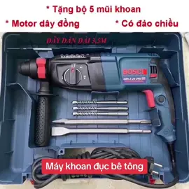 Máy khoan đục bê tông 3 chức năng Bosch 2-26, máy khoan cầm tay gia đình tiện lợi, khoan tường, khoan bê tông, đục bê tông #maykhoan#maykhoandien#maykhoanbosch#maykhoanbetong#khoanducbetong#bosch#mayduc#maykhoancamtay#xuhuong#viral#duet 