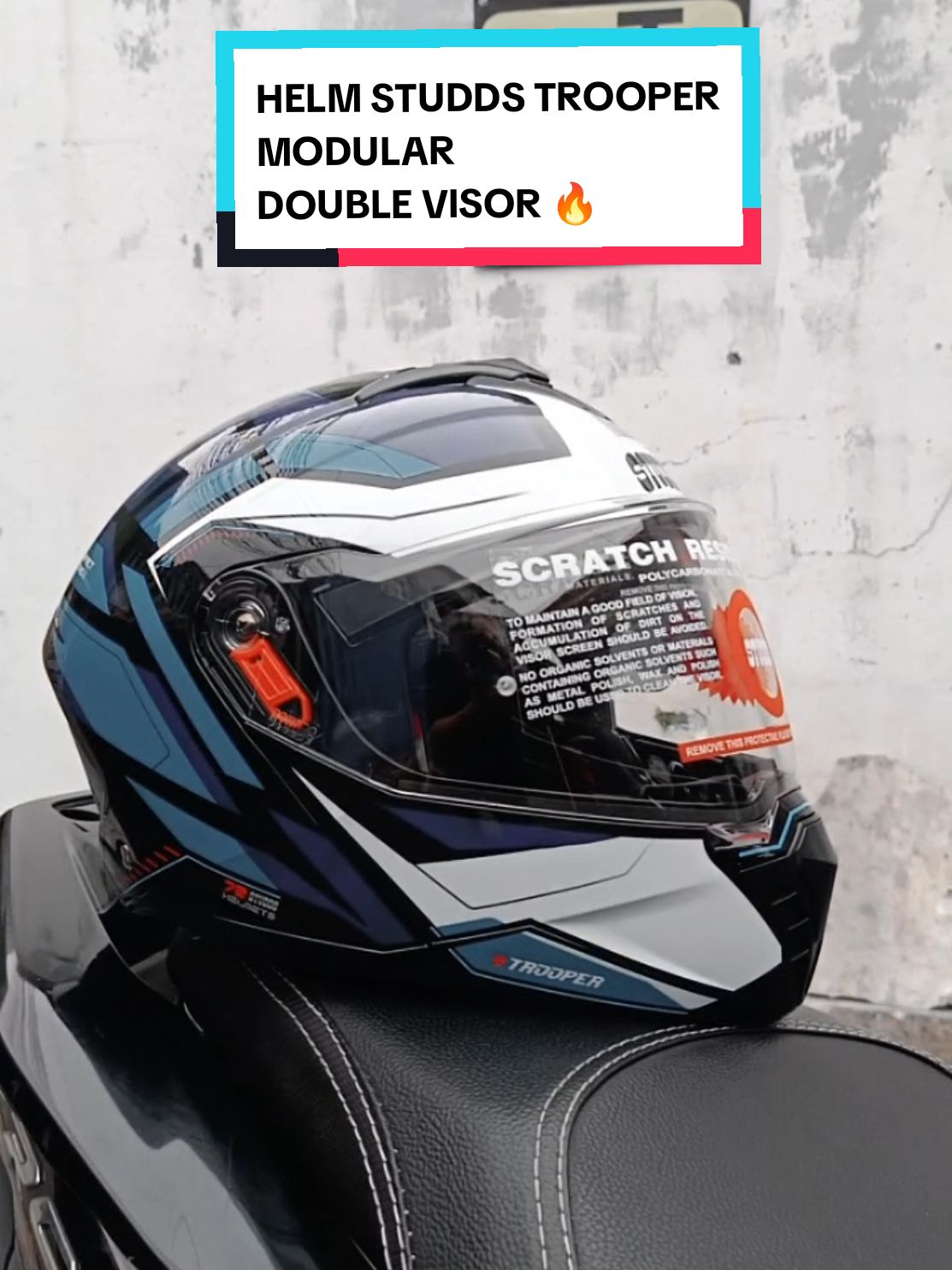 Helm modular yang ganteng nih Brad produk STUDDS TROOPER MODULAR DOUBLE VISOR 🔥 #helmstudds #studdshelmets #studdshelmet #studdstrooper #helmmodular #india #ngabers #nightride #sunmori #fyp #bayarditempat #bisacod #original #helmetloverindonesia #helmganteng 