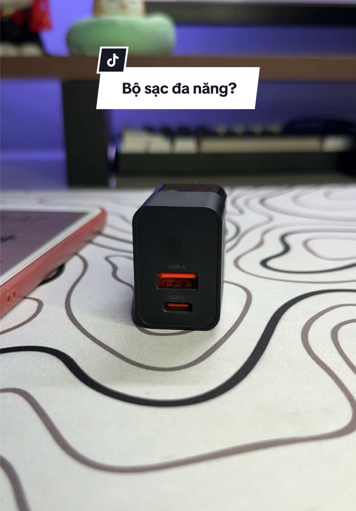 Bộ sạc đa năng tiện gọn cho góc setup hay nhu cầu đi lại #desksetup #deskaccessories #nghiensetup #banlamviec #LearnOnTikTok #mcdodo 