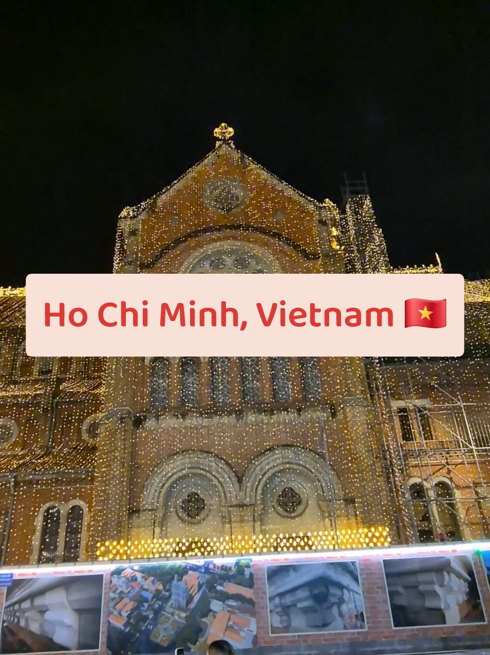 📍Ho Chi Minh City, Vietnam                 Notre Dame Cathedral of Saigon #christmas #christmastiktok  #notredamedesaigon #district1 #hochiminh #hochiminhcity #vietnam #vietnamtravel #travel #traveltok #fyp 