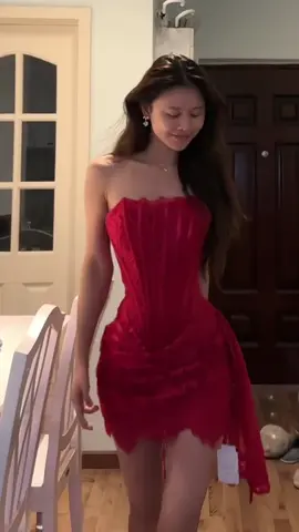 Bringin on all the festive vibes and holiday glam with Anastasia All Lace Strapless Corset Mini Dress ❤️ #girlsoutfit #dressoutfit #dressup #fashiontiktok #eveningdress #dresses #outfitinspo #minidress 