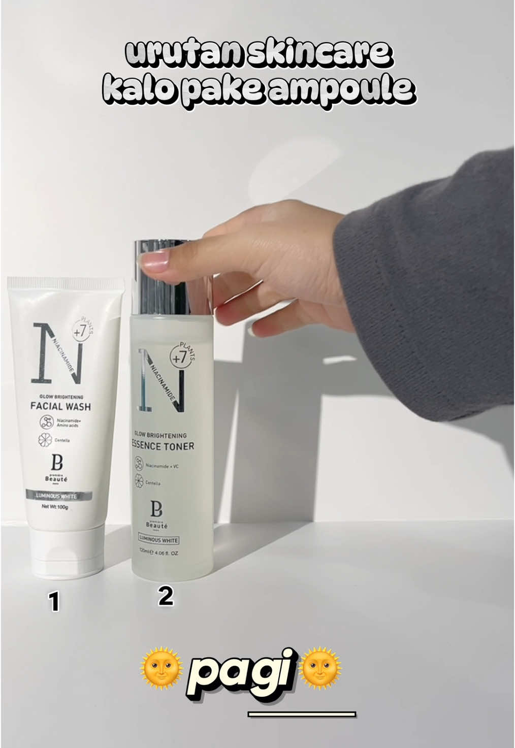 Replying to @NasipaOliffia urutan pake skincare kalo mau ditambah pake ampoule🤩✨ #premierebeaute #ampoule #ampouleserum #brighteningskincare #pbampoule #pbskincare #promoguncang1212 #wibgajian 