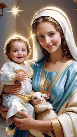 Holy Virgin Mary, protect all the children on this Earth! Amen! #jesus #avemaria #christ #christiantok #children #christmas 