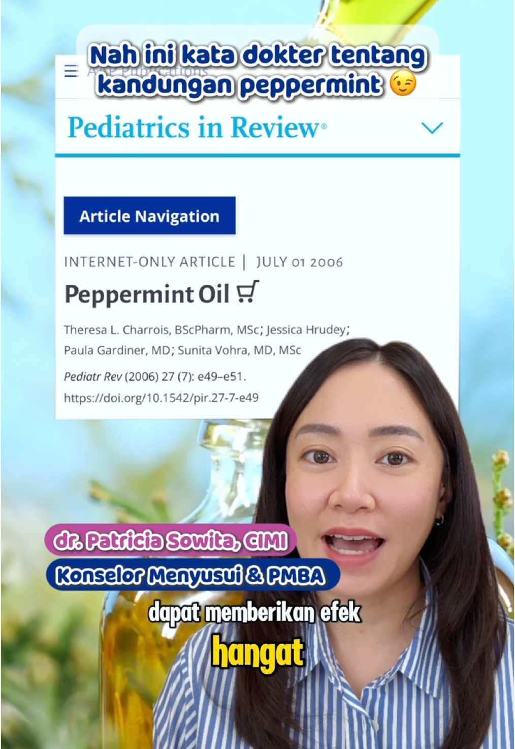 Kata siapa Calming Cream yang mengandung peppermint bahaya? Simak VT ini sampai habis yuk! 💙✨ #GENTLY #MakinTenang #skincareanak #calmingcream 