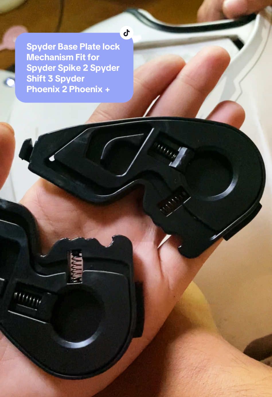 Spyder Base Plate lock Mechanism Fit for Spyder Spike 2 Spyder Shift 3 Spyder Phoenix 2 Phoenix + #spyderhelmet @warriorridersequipment 