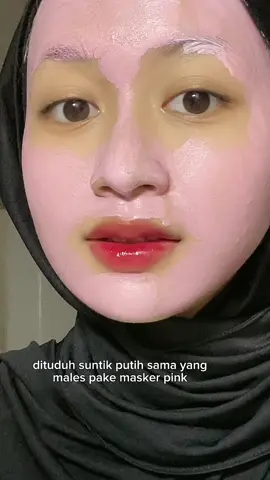 masker fav aku nii 💗 #skincare #maskerpink #niacinamide 